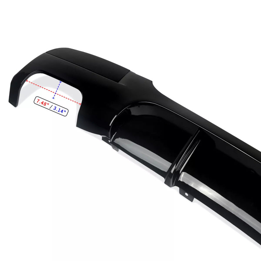 BMW 3 Series E90 E91 Rear Valance Diffuser 04-13 ABS Gloss Black