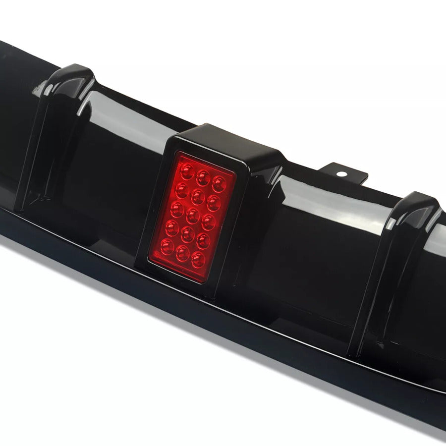 BMW 3 Series E90 E91 Rear Valance Diffuser 04-13 W/LED ABS Gloss Black