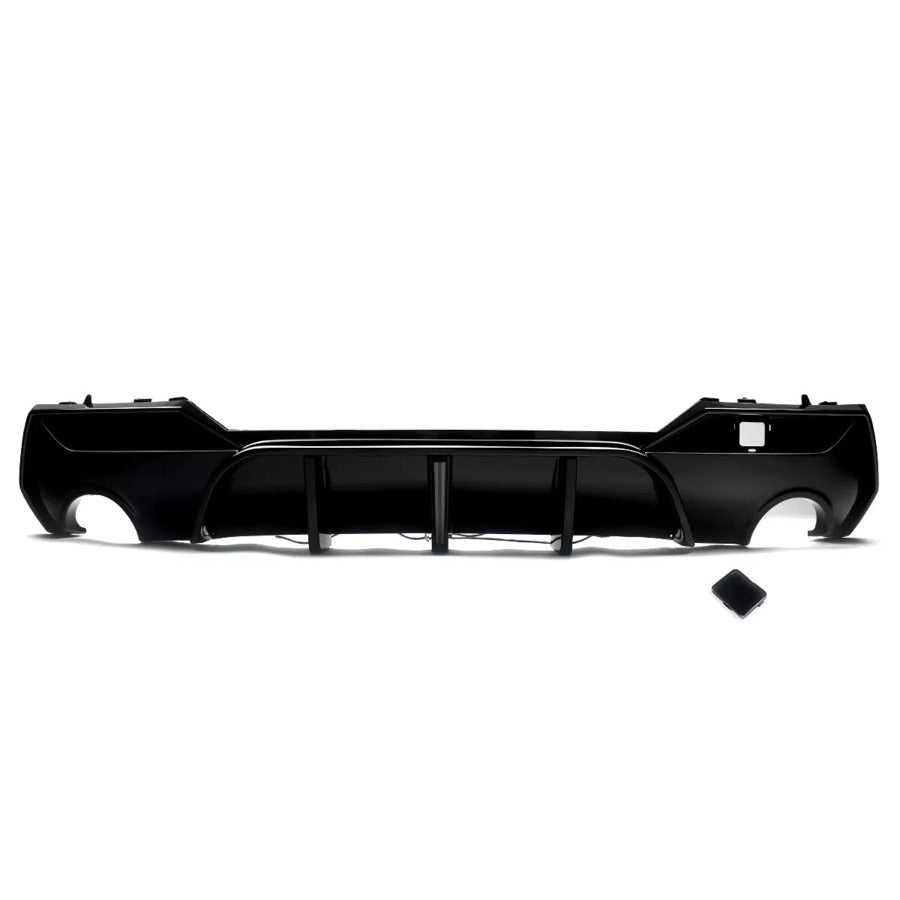 BMW 4 Series G22 G23 Rear Diffuser Valance W/LED ABS Gloss Black