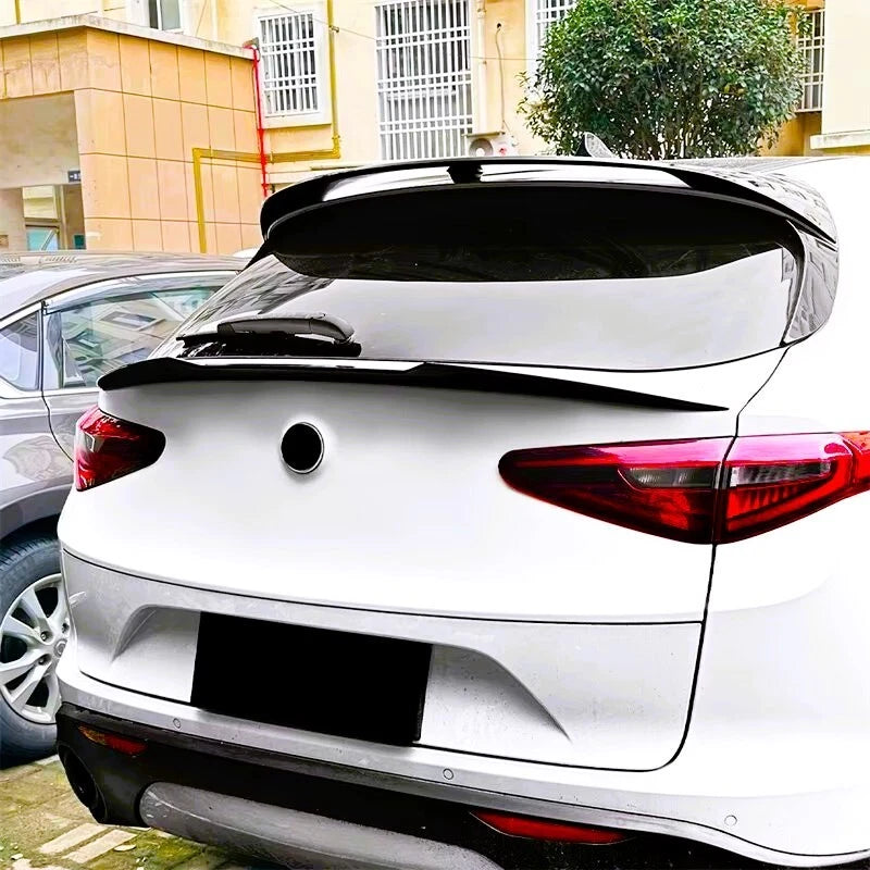 Alfa Romeo Stelvio Gloss Black Rear Roof Spoiler Lip 2017- 24