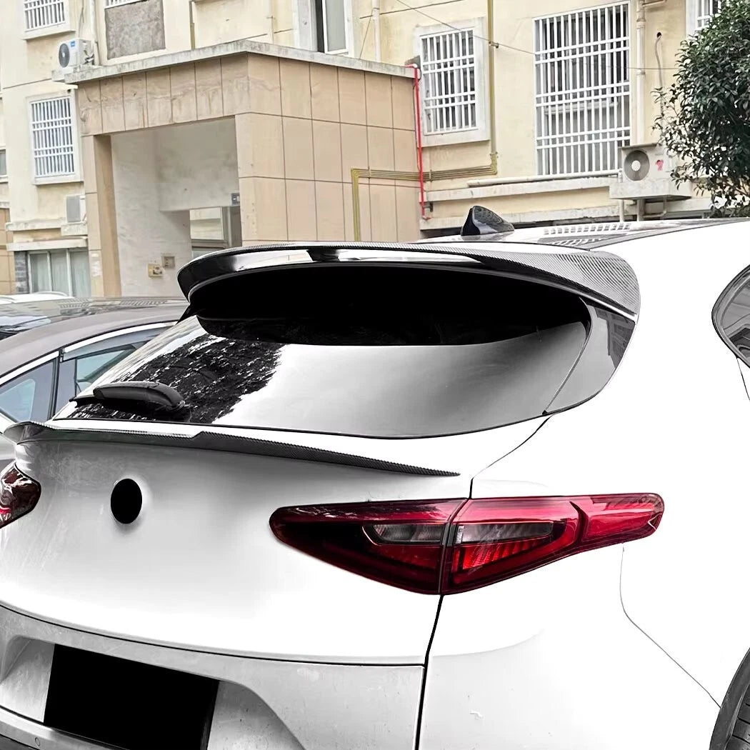 Alfa Romeo Stelvio Gloss Black Rear Roof Spoiler Lip 2017- 24