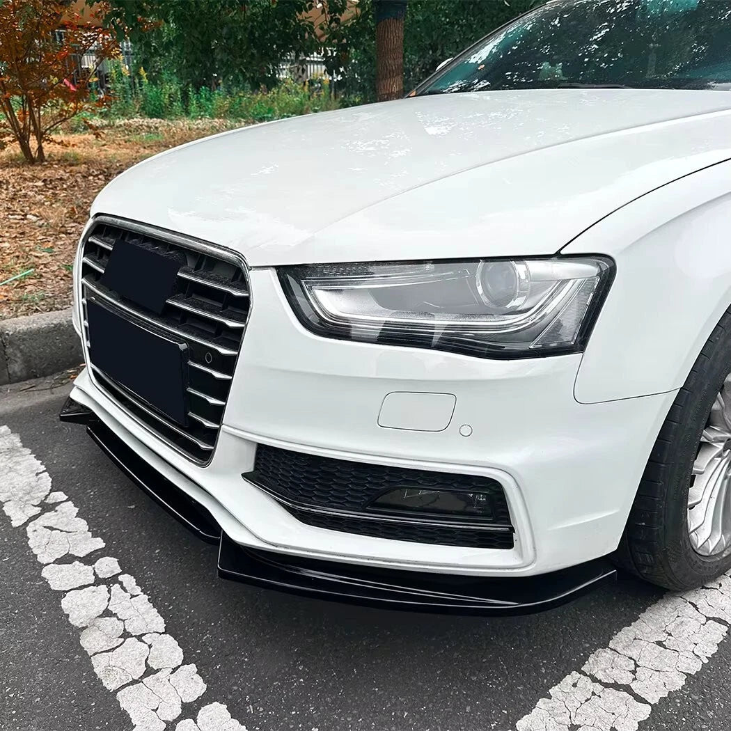 Audi A4 S4 S Line B8.5 Gloss Black Front Splitter Spoiler Lip 13-16