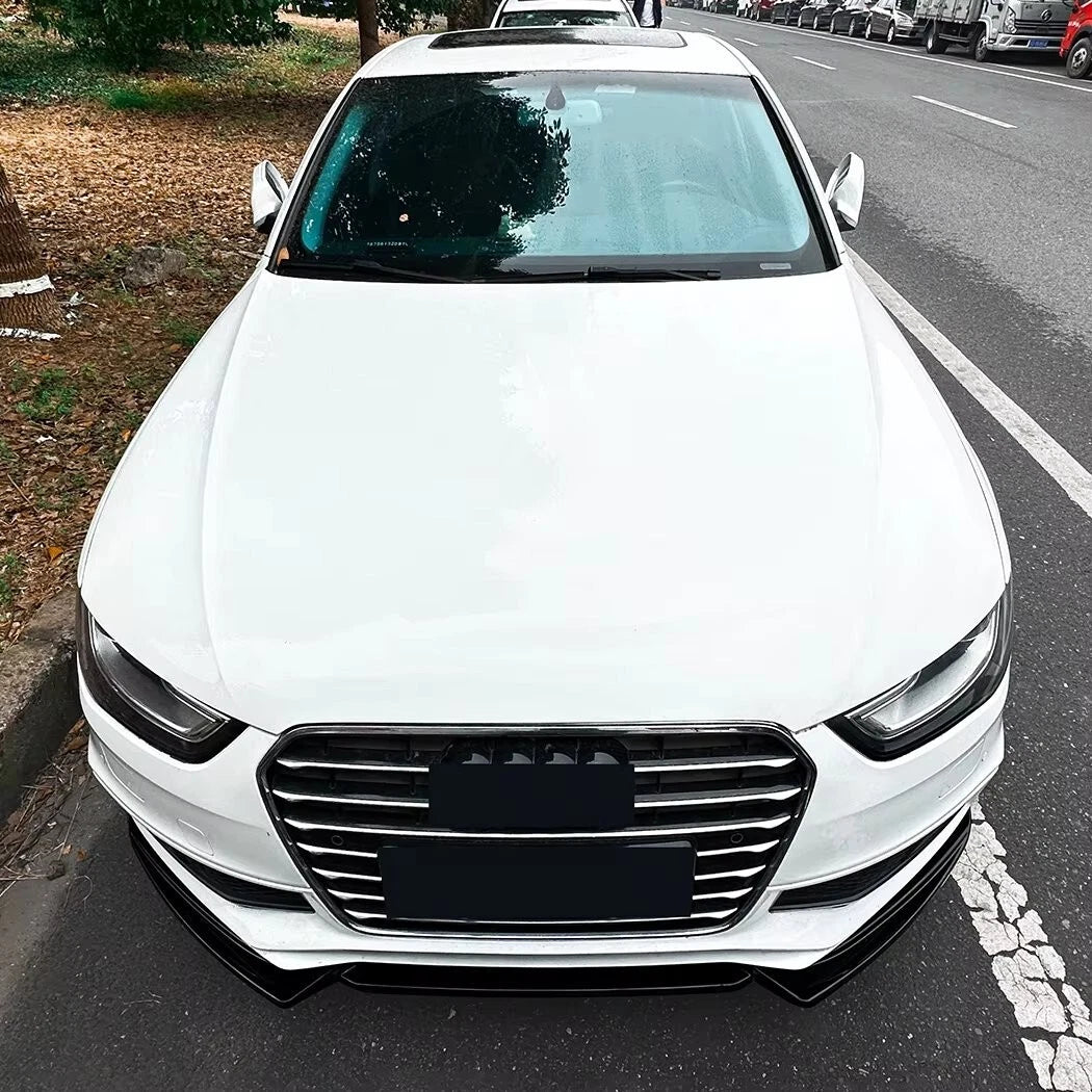 Audi A4 S4 S Line B8.5 Gloss Black Front Splitter Spoiler Lip 13-16