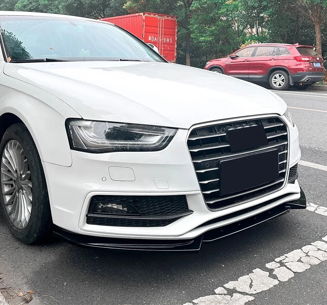 Audi A4 S4 S Line B8.5 Gloss Black Front Splitter Spoiler Lip 13-16