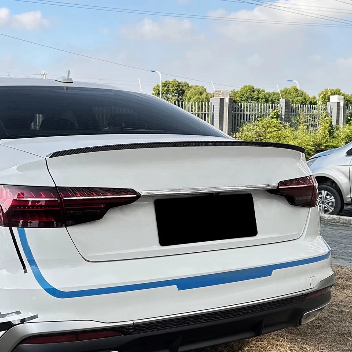 Audi A4 B9 Gloss Black Rear S4 Style Boot Spoiler Lip Aero 2016- 24