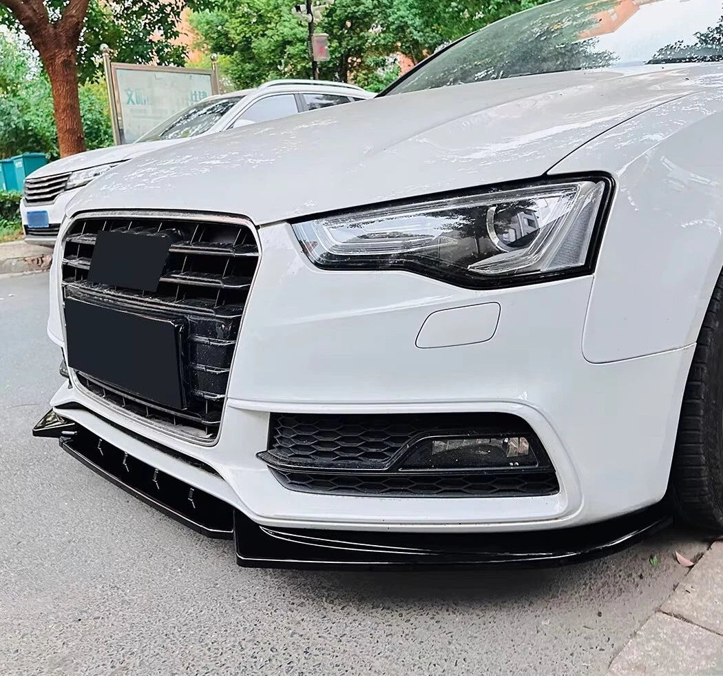 Audi A5 S5 S Line B8.5 FACELIFT Gloss Black Front Splitter 2011-2016