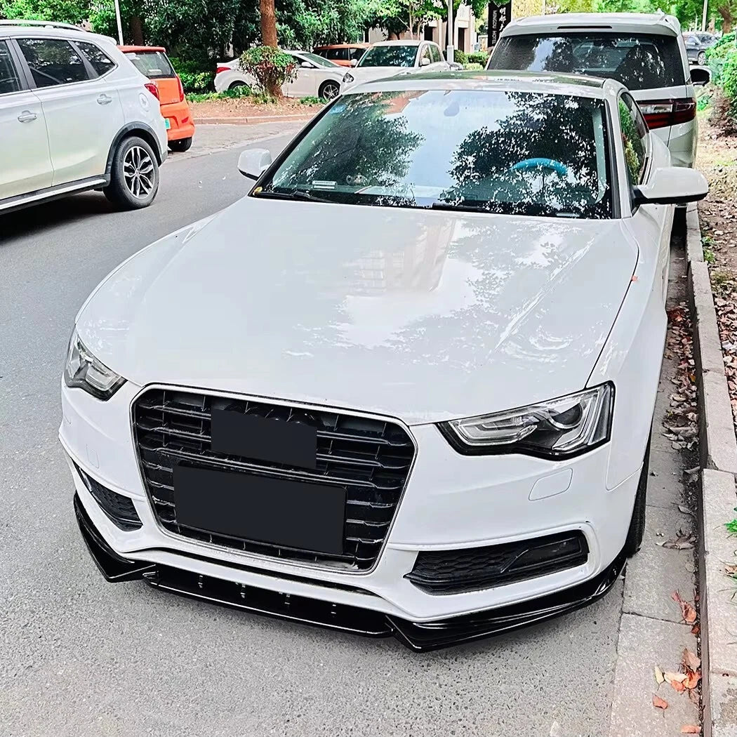 Audi A5 S5 S Line B8.5 FACELIFT Gloss Black Front Splitter 2011-2016