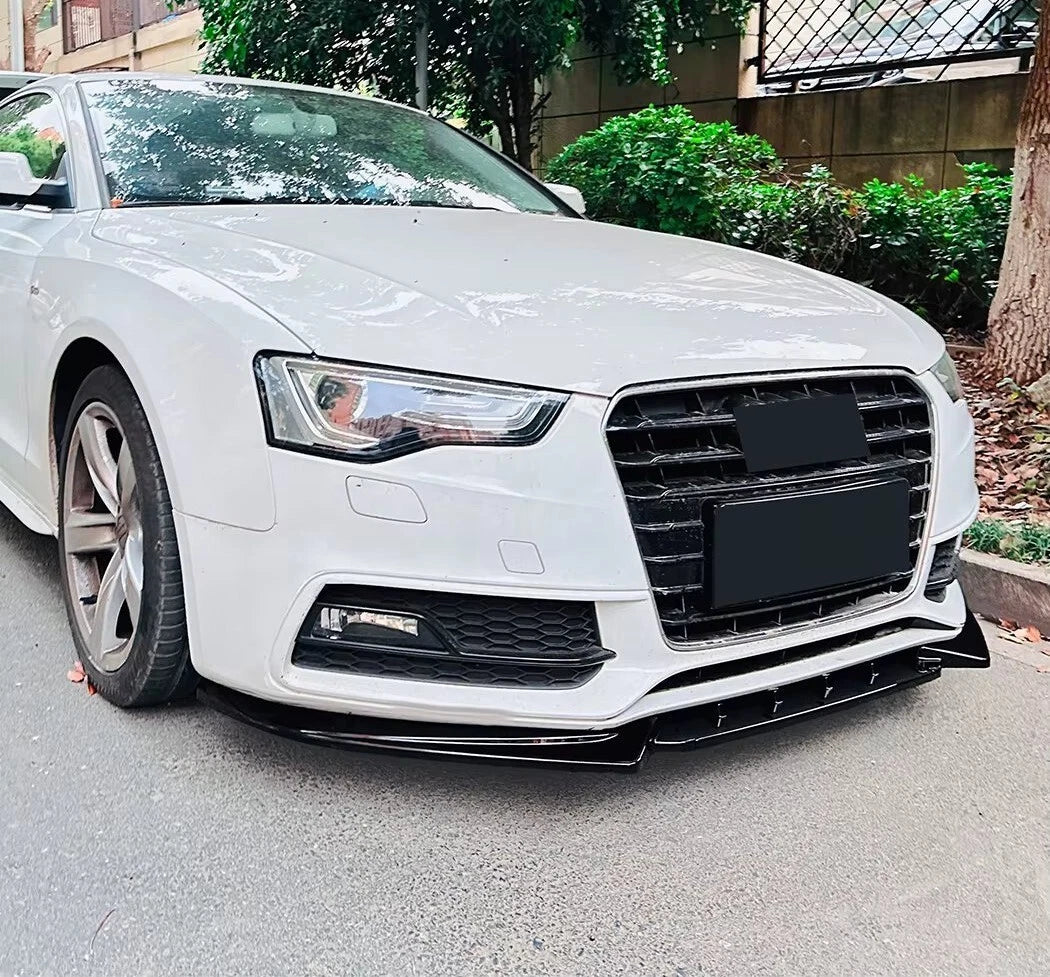 Audi A5 S5 S Line B8.5 FACELIFT Gloss Black Front Splitter 2011-2016