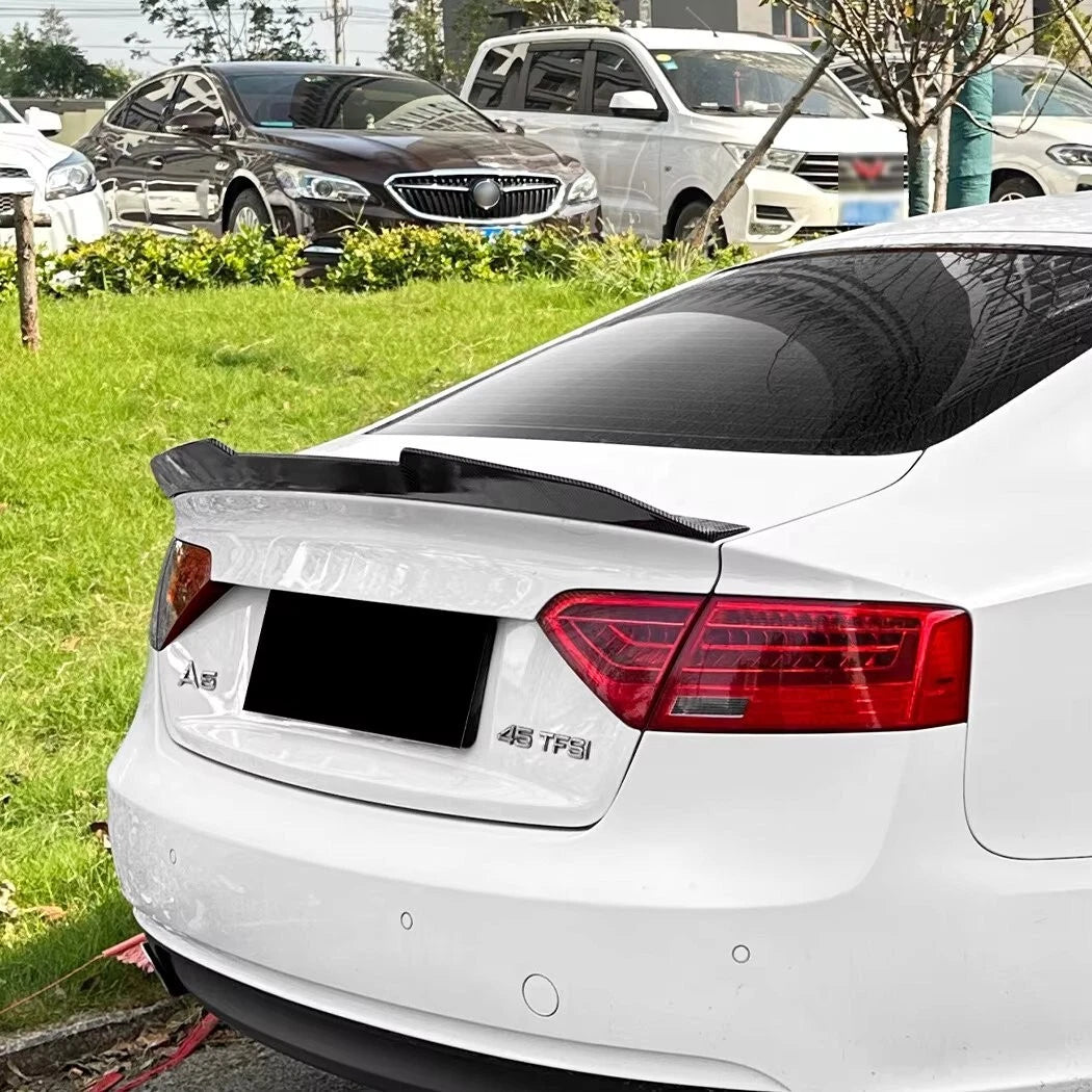 Audi A5 B8 Sportback 4dr Gloss Black Rear PSM Ducktail Boot Spoiler