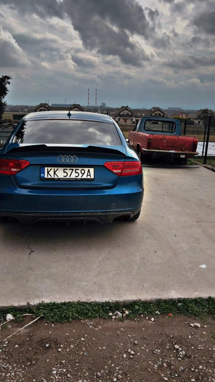Audi A5 B8 Sportback 4dr Gloss Black Rear PSM Ducktail Boot Spoiler