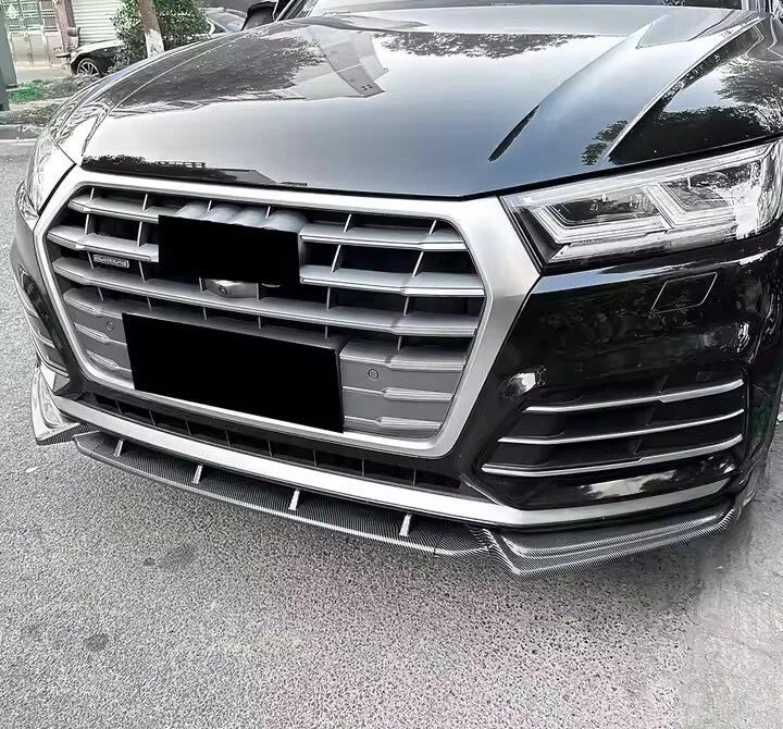 Audi Q5 SQ5 S Line FY Gloss Black Front Splitter Spoiler Aero 18-20