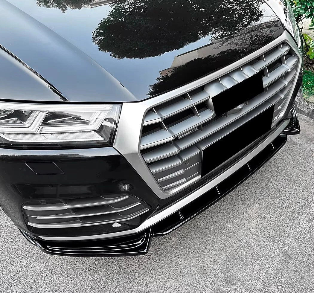 Audi Q5 SQ5 S Line FY Gloss Black Front Splitter Spoiler Aero 18-20