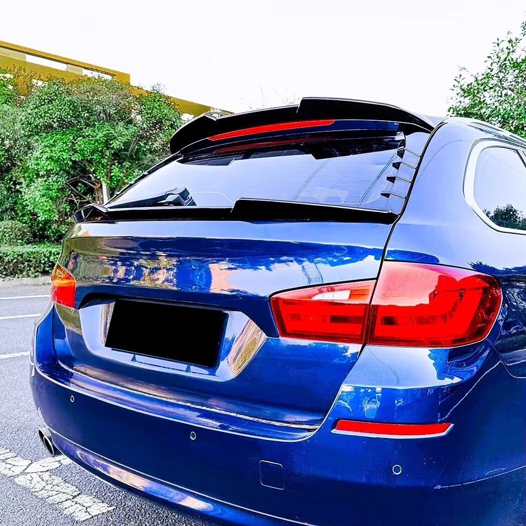 BMW 5 Series F11 Touring Estate Gloss Black Rear Roof Spoiler Lip