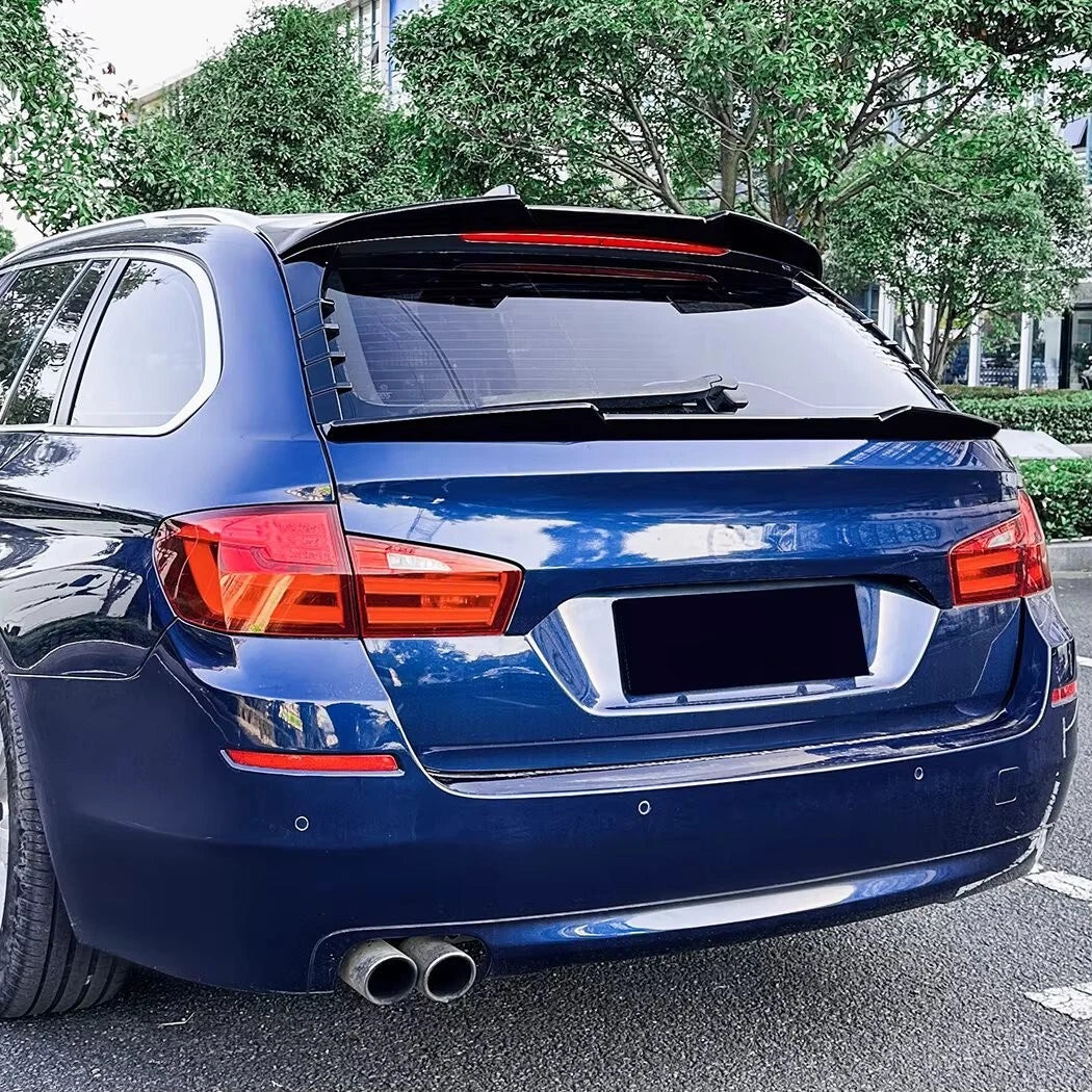 BMW 5 Series F11 Touring Estate Gloss Black Rear Roof Spoiler Lip