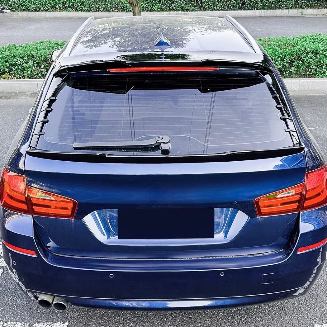 BMW 5 Series F11 Touring Estate Gloss Black Rear Roof Spoiler Lip