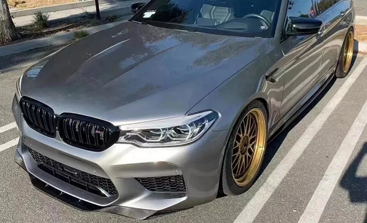 BMW M5 F90 PRE-LCI Gloss Black Front Splitter Spoiler Lip 2017-20