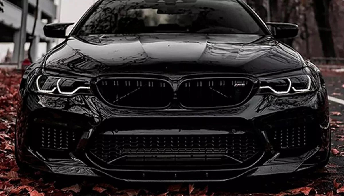 BMW M5 F90 PRE-LCI Gloss Black Front Splitter Spoiler Lip 2017-20
