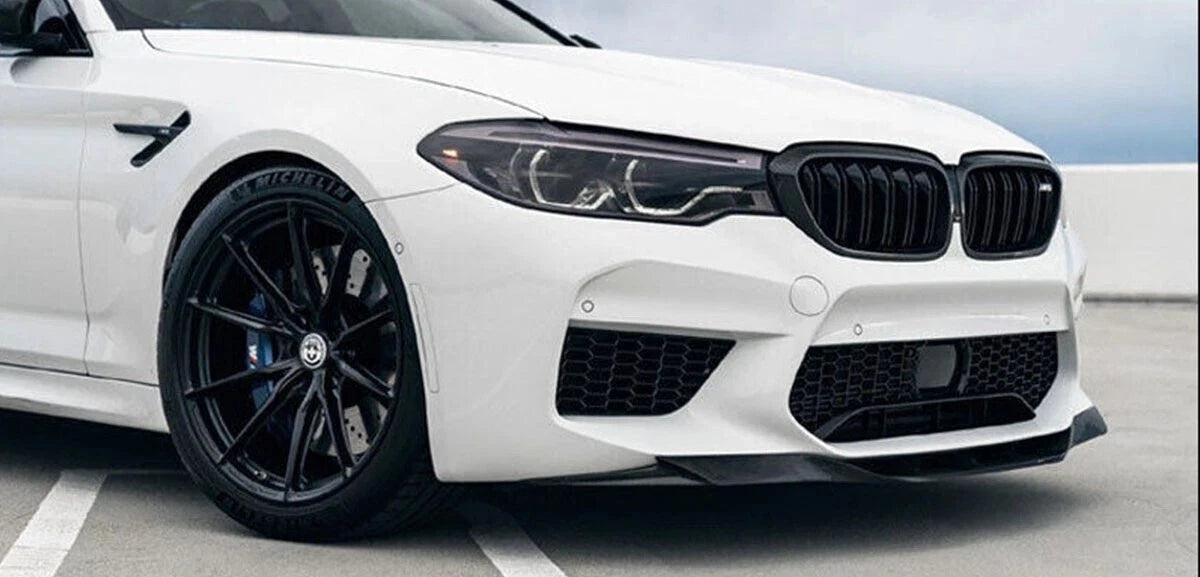 BMW M5 F90 PRE-LCI Gloss Black Front Splitter Spoiler Lip 2017-20