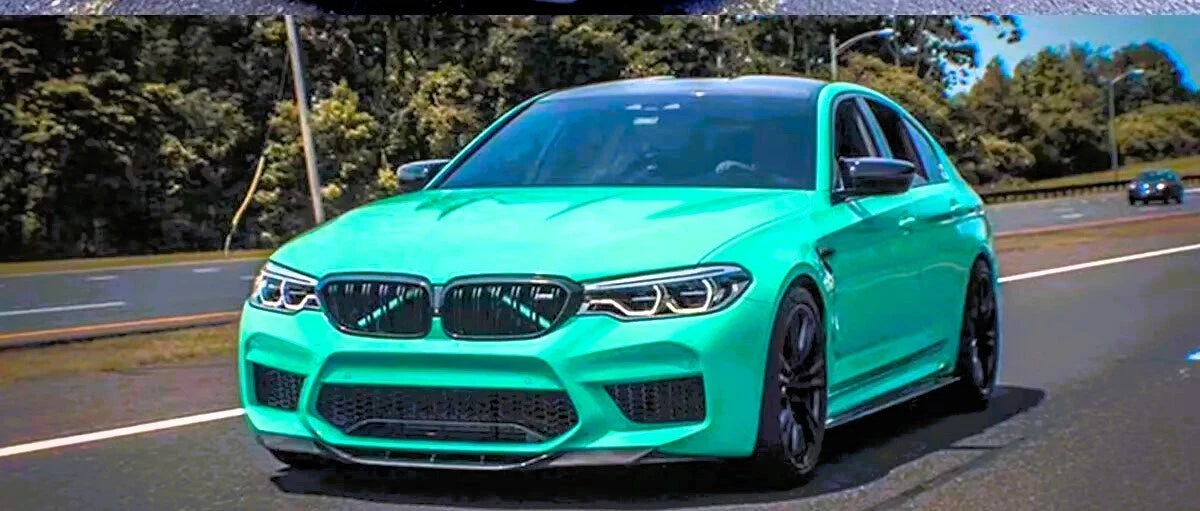 BMW M5 F90 PRE-LCI Gloss Black Front Splitter Spoiler Lip 2017-20
