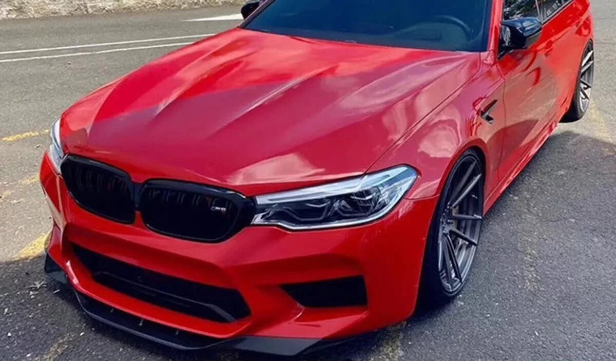 BMW M5 F90 PRE-LCI Gloss Black Front Splitter Spoiler Lip 2017-20