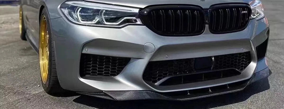 BMW M5 F90 PRE-LCI Gloss Black Front Splitter Spoiler Lip 2017-20