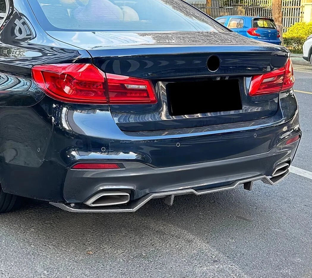 BMW 5 Series G30 M Sport Gloss Black Rear Valance Diffuser 2018-2020