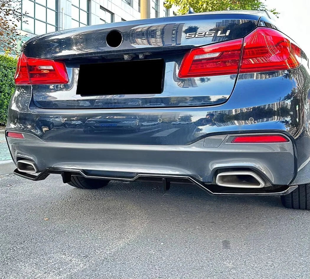 BMW 5 Series G30 M Sport Gloss Black Rear Valance Diffuser 2018-2020