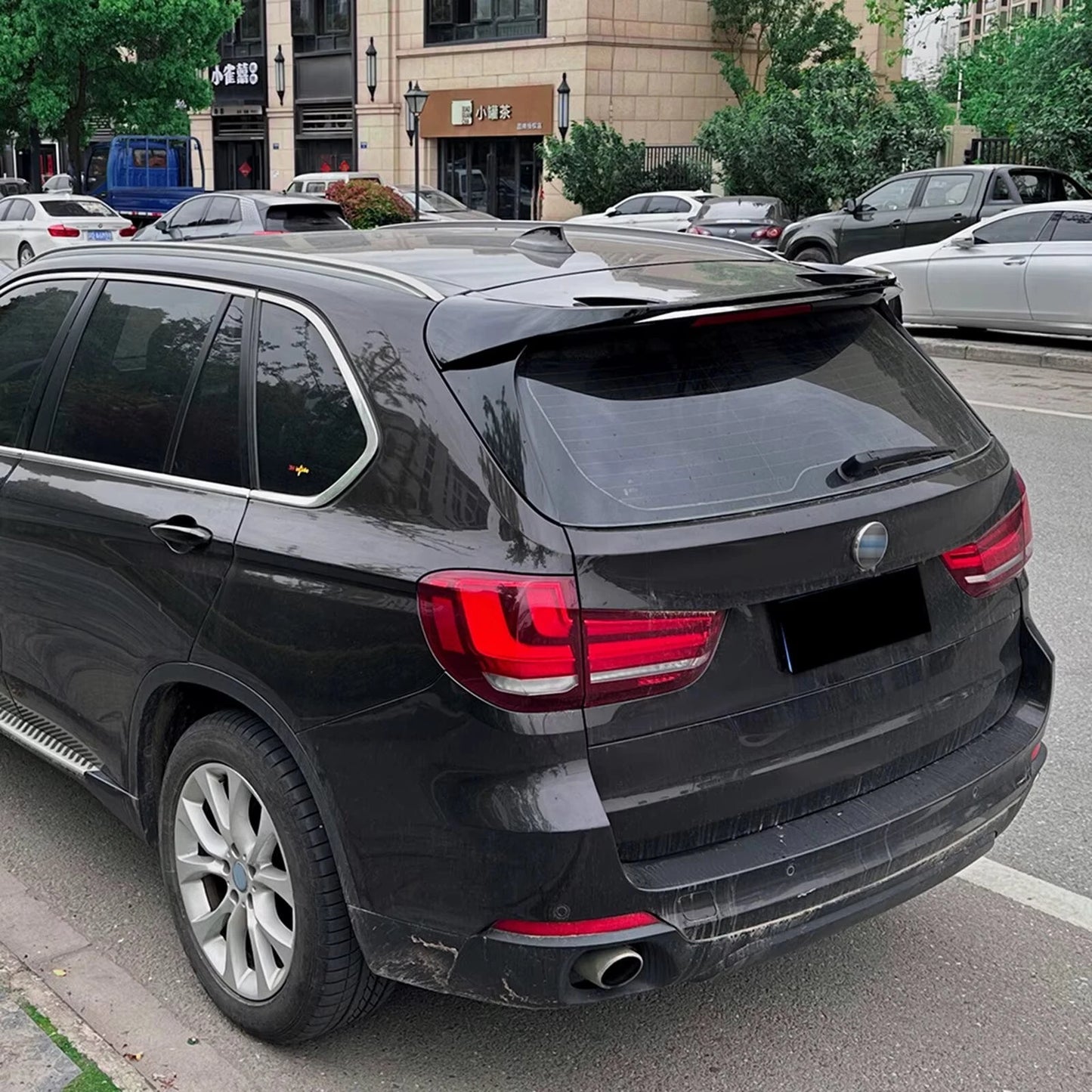 BMW X5 F15 X5M F85 M50D Gloss Black Rear Roof Spoiler Boot Wing Lip