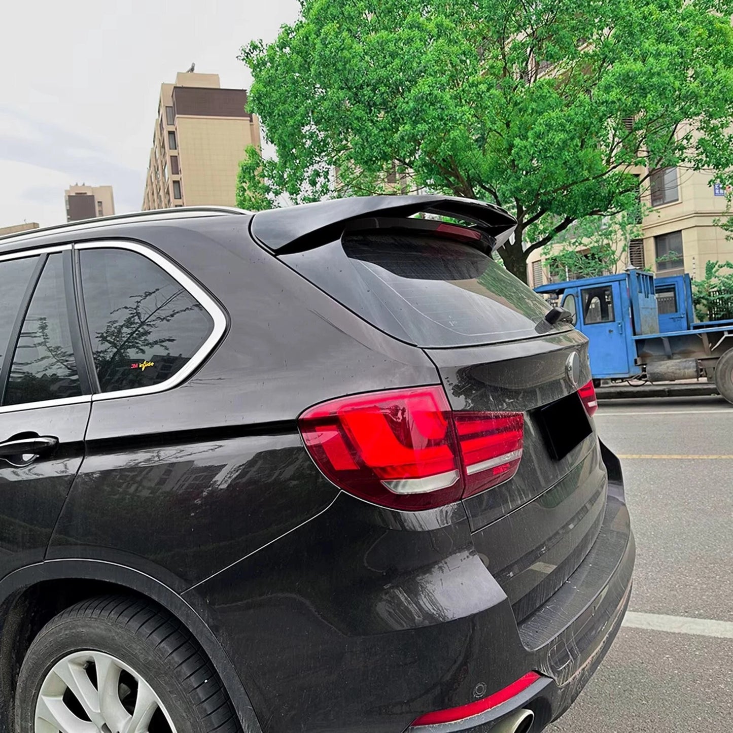 BMW X5 F15 X5M F85 M50D Gloss Black Rear Roof Spoiler Boot Wing Lip