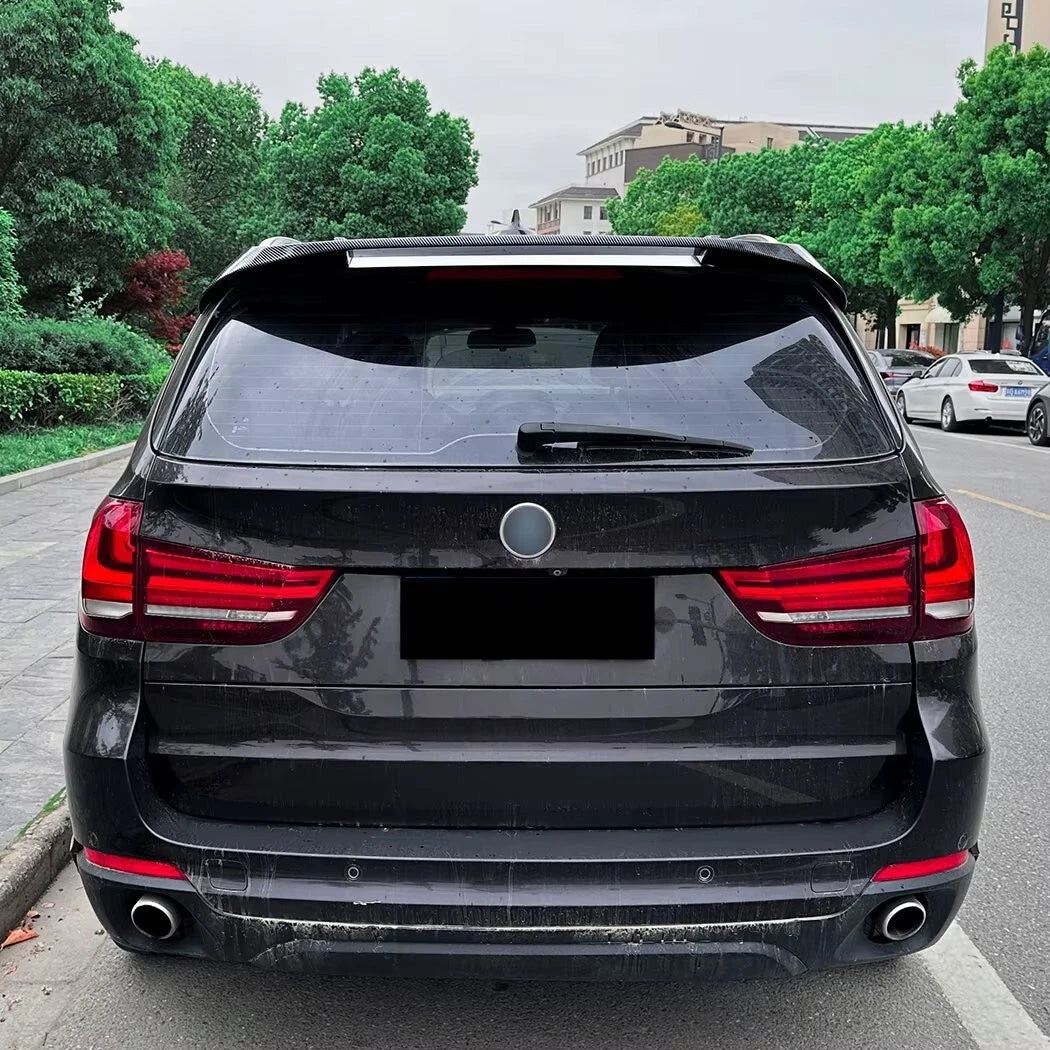 BMW X5 F15 X5M F85 M50D Gloss Black Rear Roof Spoiler Boot Wing Lip