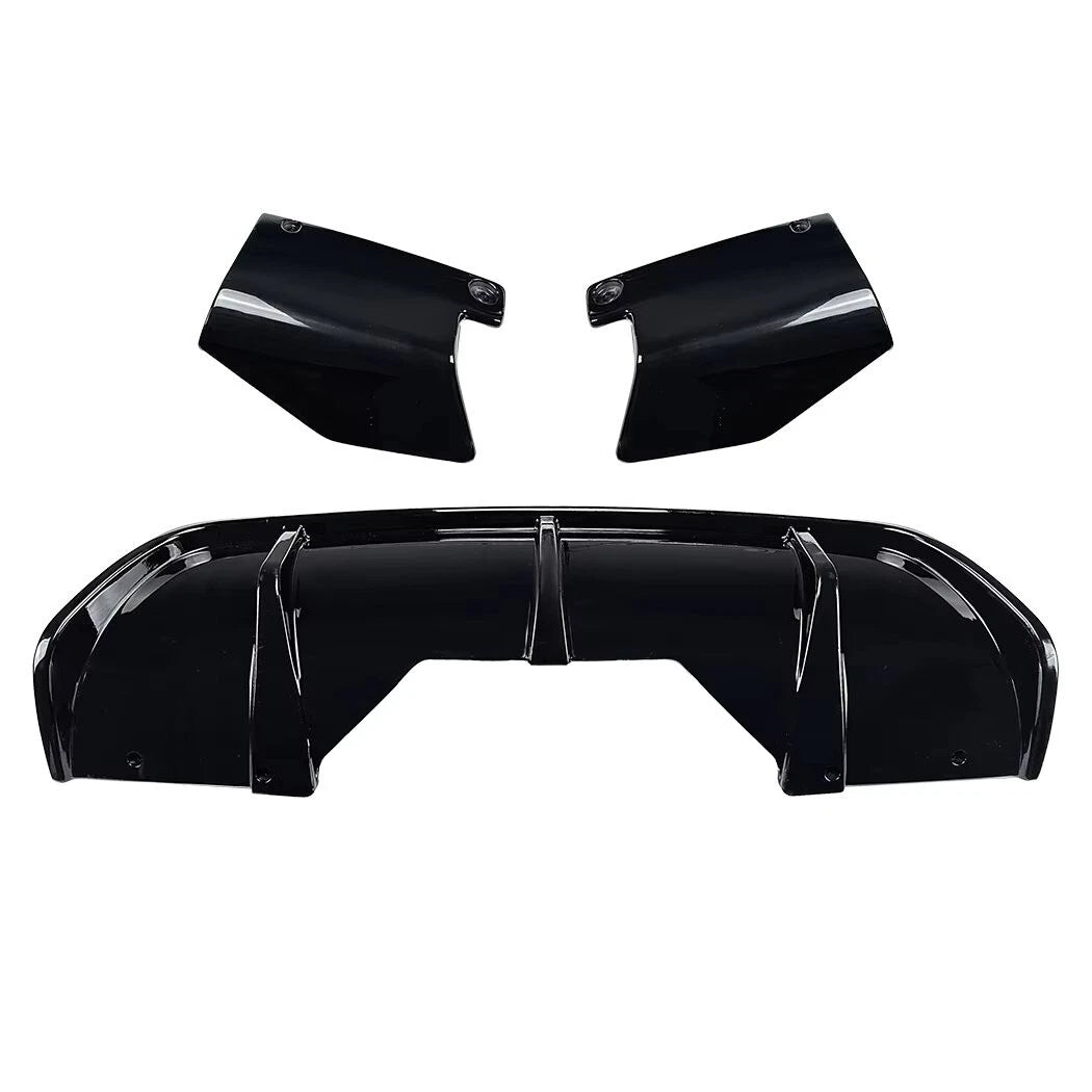 BMW X6 F16 Gloss Black Rear Diffuser Bumper + Side Spats M Sport kit