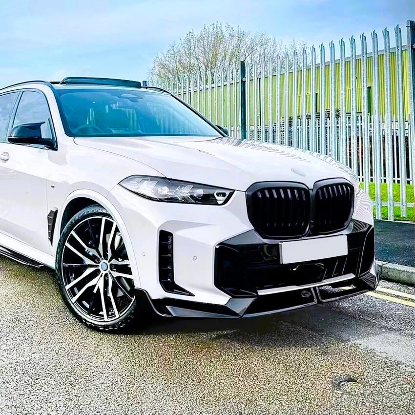 BMW X5 G05 LCI Gloss Black Front Splitter Spoiler Lip M Sport 2023- 24