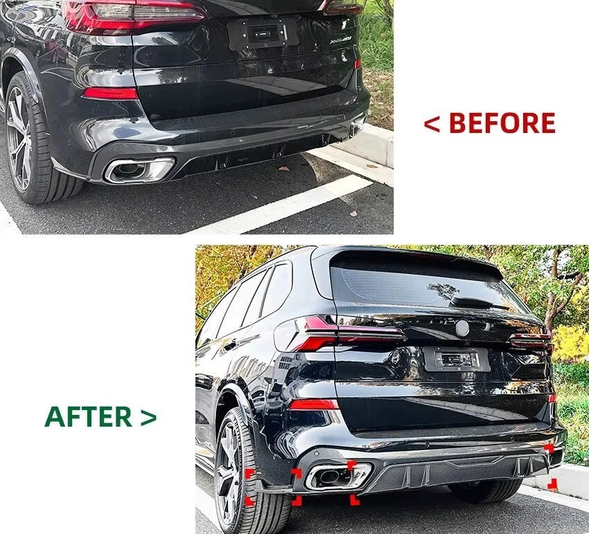 BMW X5 G05 Gloss Black Rear Diffuser Lip Valance Bumper M Sport 18- 24