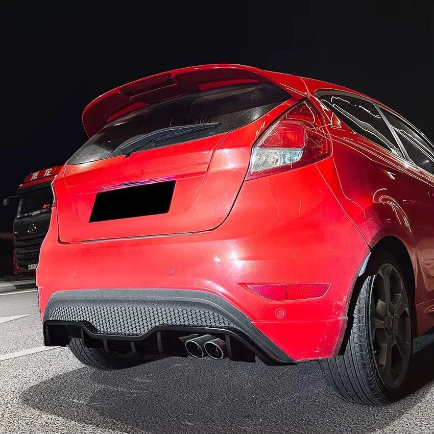 Ford Fiesta ST MK7 Gloss Black Rear Diffuser Lip Valance 2012-17