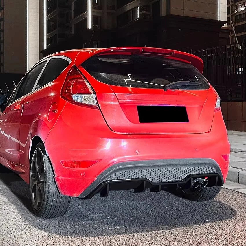 Ford Fiesta ST MK7 Gloss Black Rear Diffuser Lip Valance 2012-17