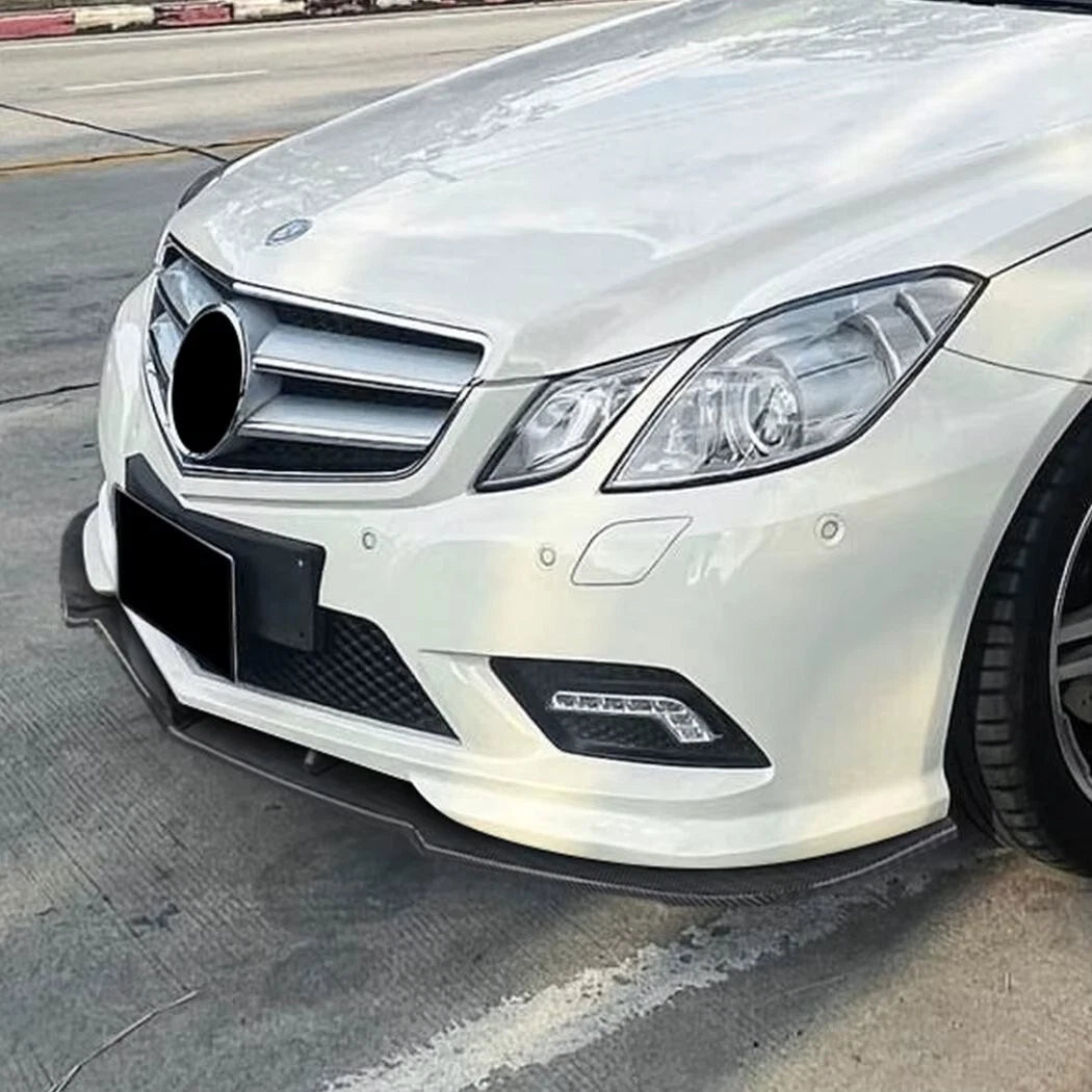 Mercedes E Class Coupe W207 C207 Gloss Black Front Splitter 08-13