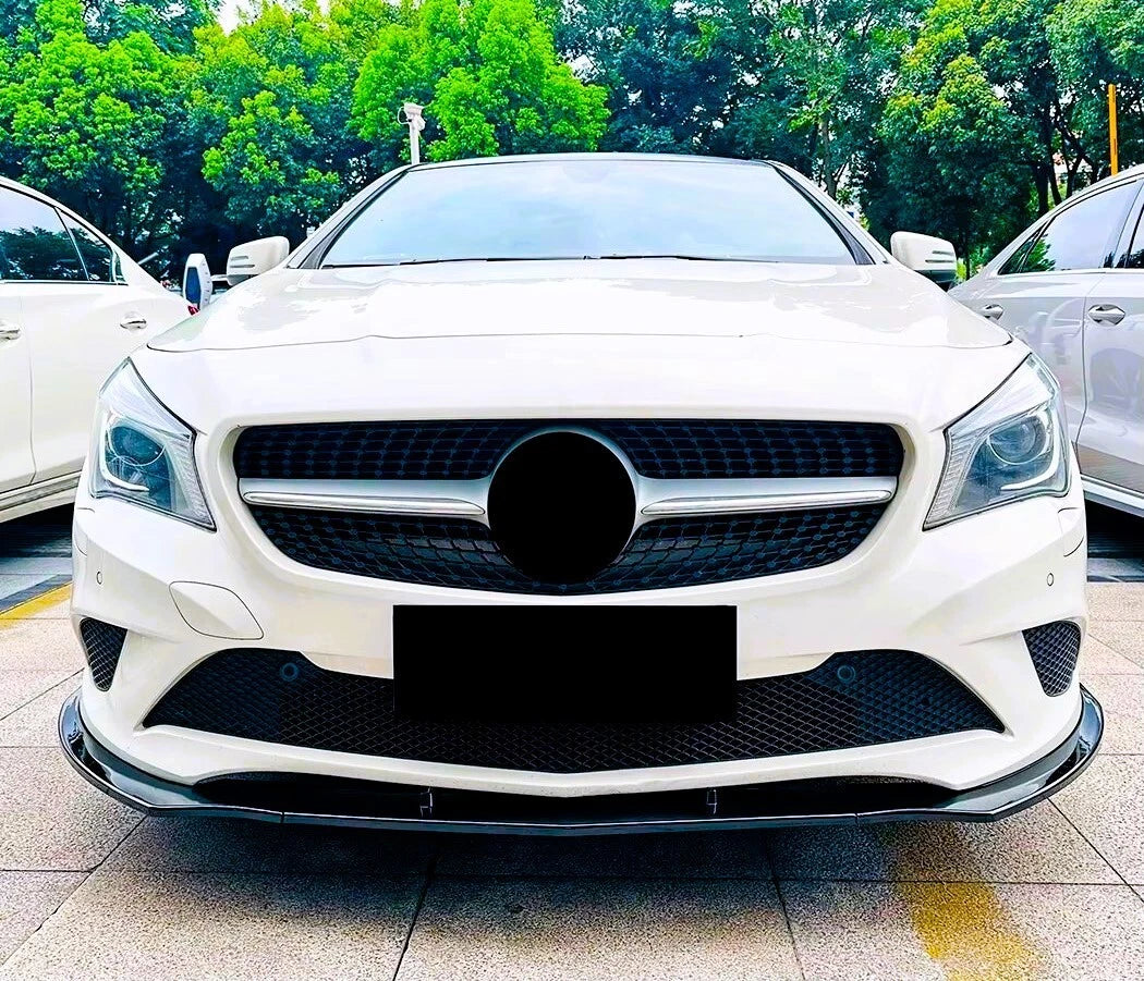 Mercedes CLA Class W117 NON AMG Gloss Black Front Splitter 2013-2017