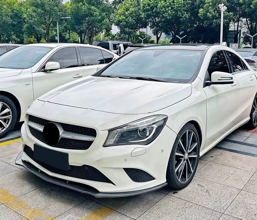 Mercedes CLA Class W117 NON AMG Gloss Black Front Splitter 2013-2017