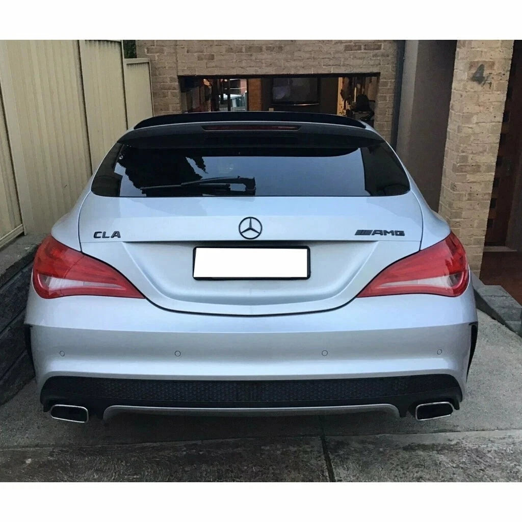 Mercedes CLA Class X117 Shooting Brake Gloss Black Rear Roof Spoiler