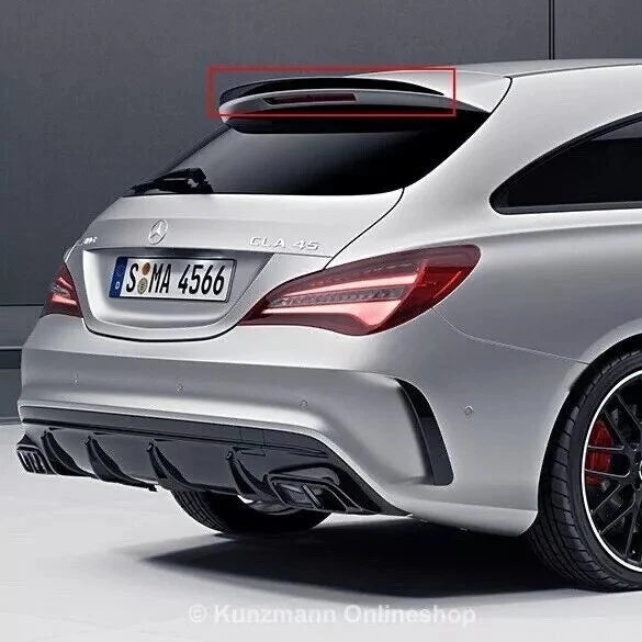 Mercedes CLA Class X117 Shooting Brake Gloss Black Rear Roof Spoiler