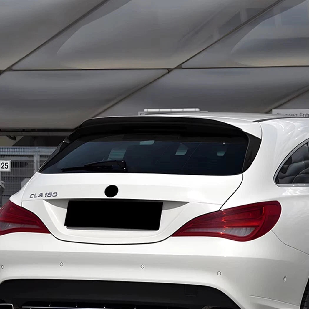 Mercedes CLA Class X117 Shooting Brake Gloss Black Rear Roof Spoiler