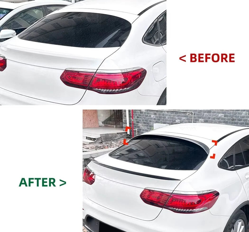 Mercedes GLC Class Coupe C253 Gloss Black Rear Roof Spoiler 2015-22
