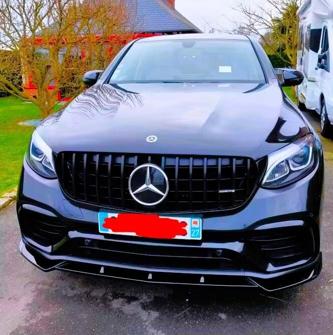 Mercedes GLC63 AMG W253 PRE-FACELIFT Gloss Black Front Splitter