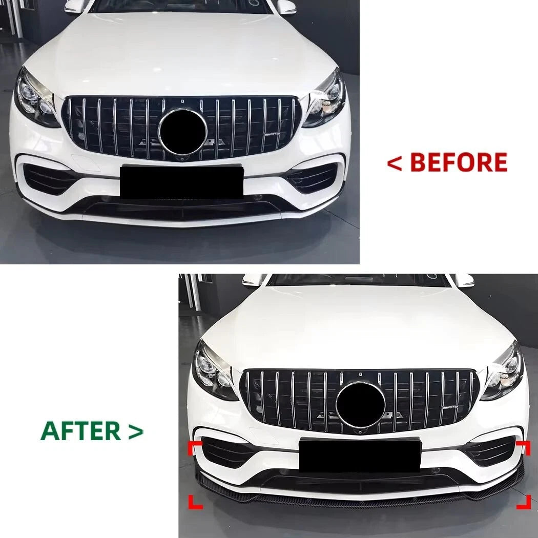 Mercedes GLC63 AMG W253 PRE-FACELIFT Gloss Black Front Splitter