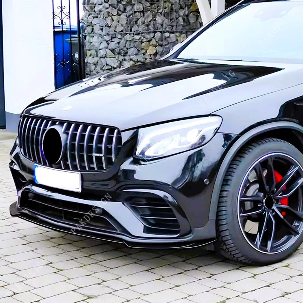 Mercedes GLC63 AMG W253 PRE-FACELIFT Gloss Black Front Splitter