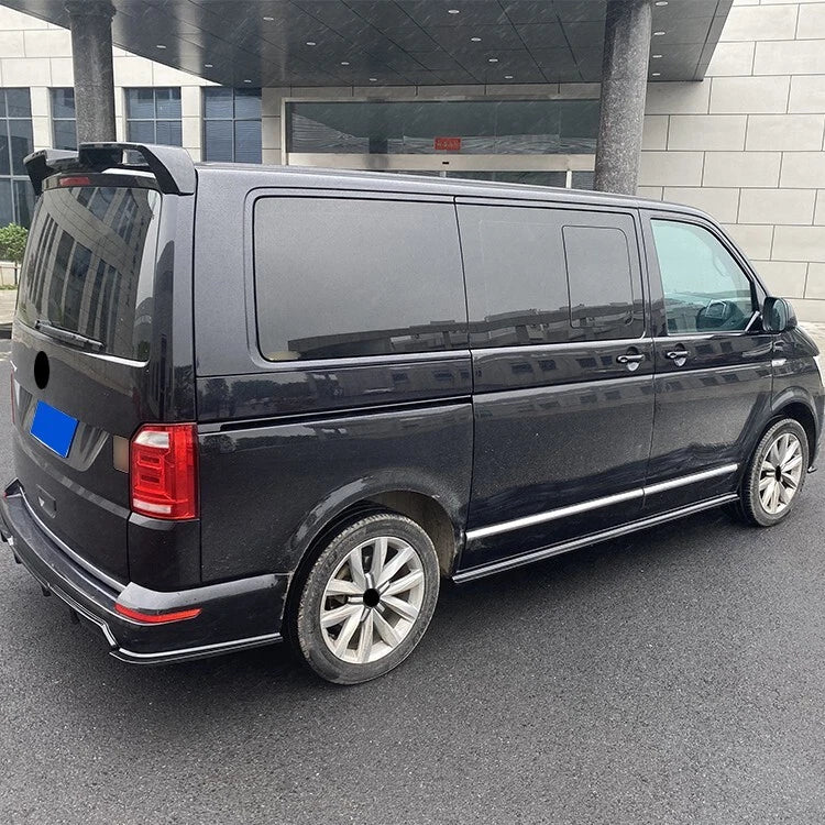VW Transporter T6 Gloss Black Side Skirts Extensions Spoiler Wing Lip