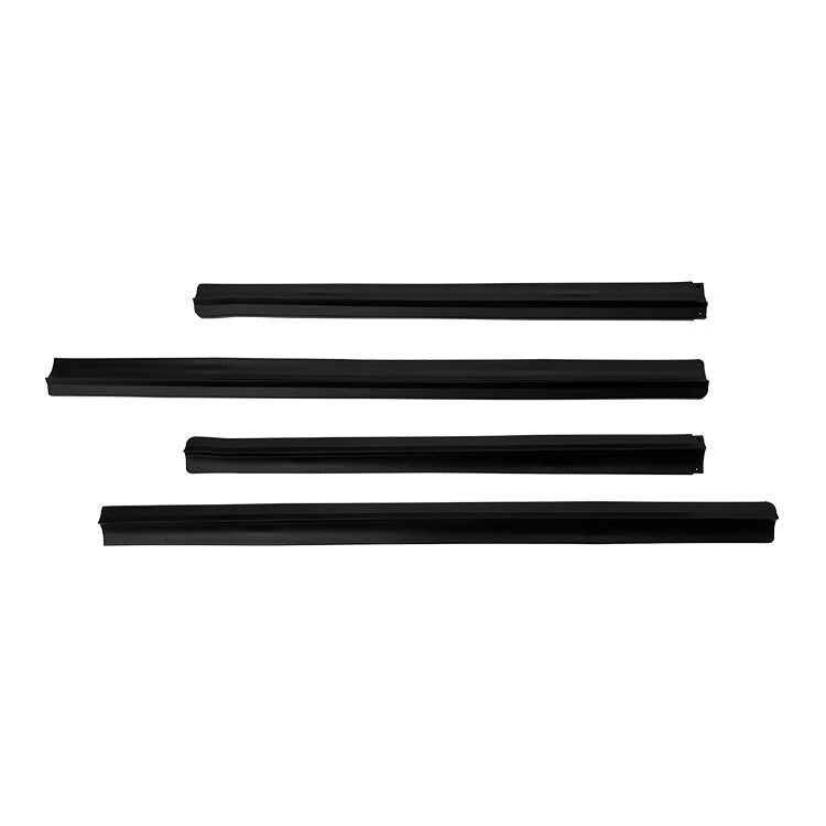 VW Transporter T6 Gloss Black Side Skirts Extensions Spoiler Wing Lip