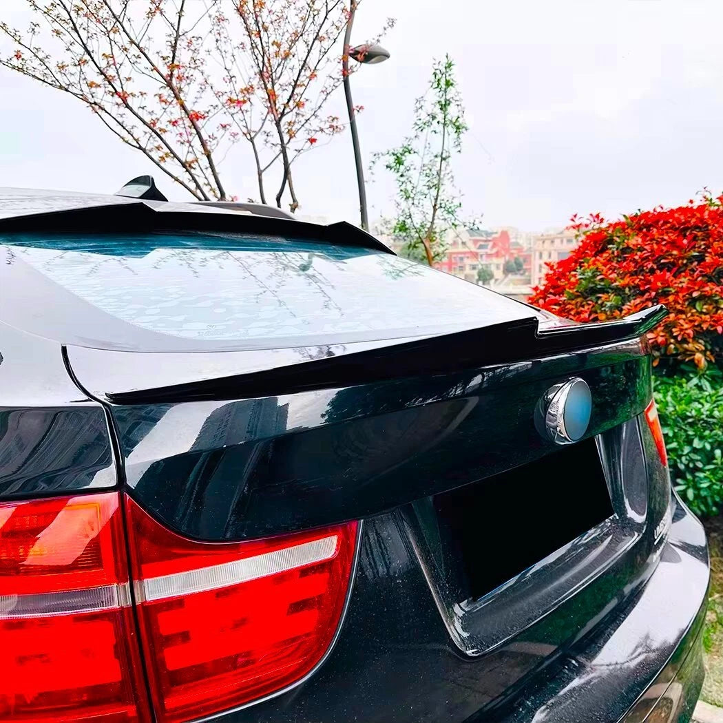 BMW X6 E71 X6M Gloss Black Rear M4 Style Boot Spoiler Lip Mid 8-15