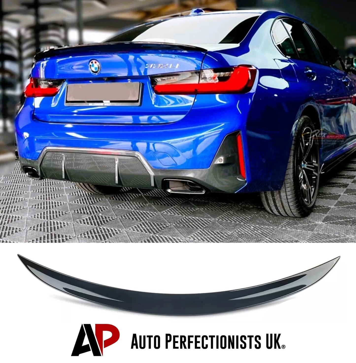 BMW 3 Series G20 Gloss Black Rear Boot Spoiler P Style Lip 18- 24
