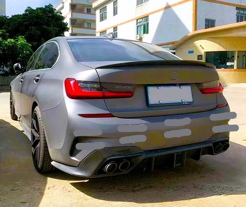 BMW 3 Series G20 Gloss Black Rear Boot Spoiler P Style Lip 18- 24